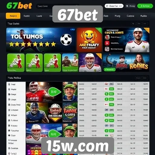 Comparação de jogos disponíveis no 67bet